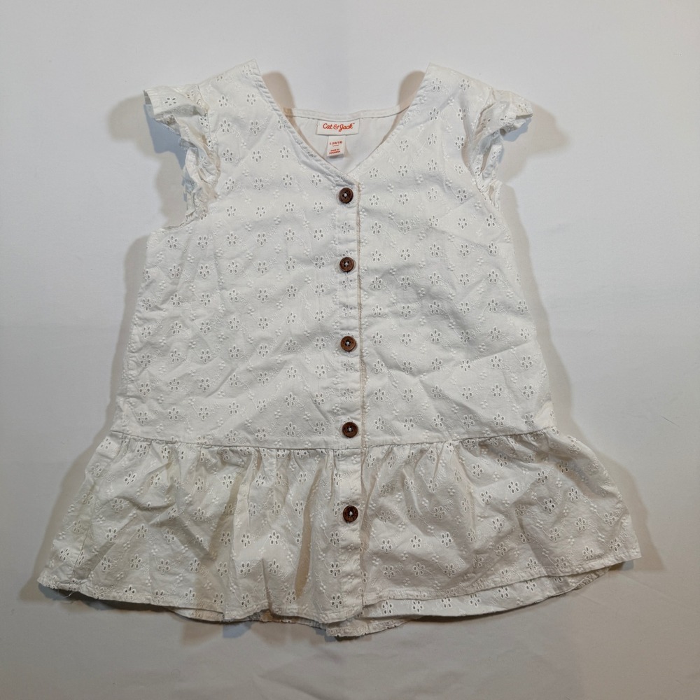 Cat & Jack Girls White Blouse